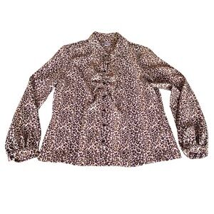 Investments Cheetah Print Button-Down Shirt